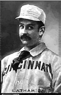 ARLIE LATHAM was a member of the Cincinnati Reds when he wasn’t clowning around for fans.