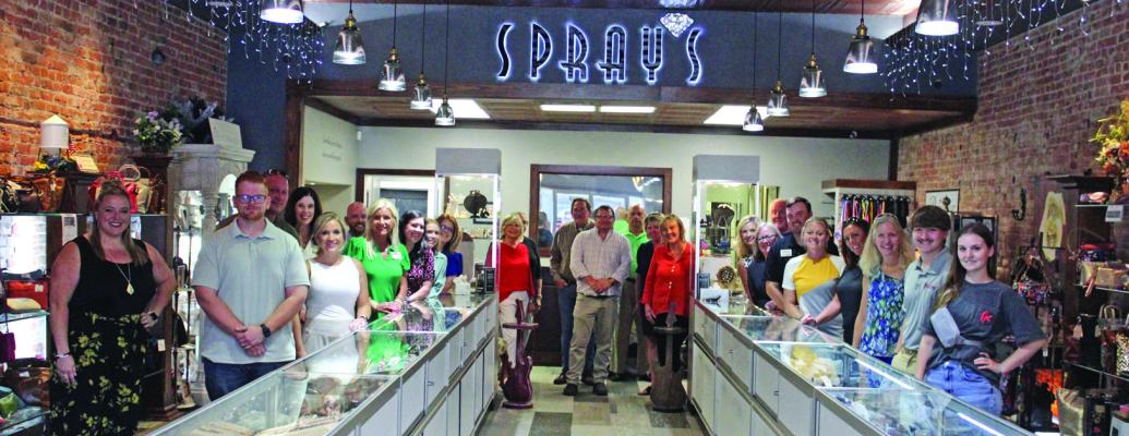 THE JULY Cash Mob event was held at Spray’s Jewelry &amp; Gifts, located at 211 E. Grand Ave. on July 2. (Photo by Calley Lamar)